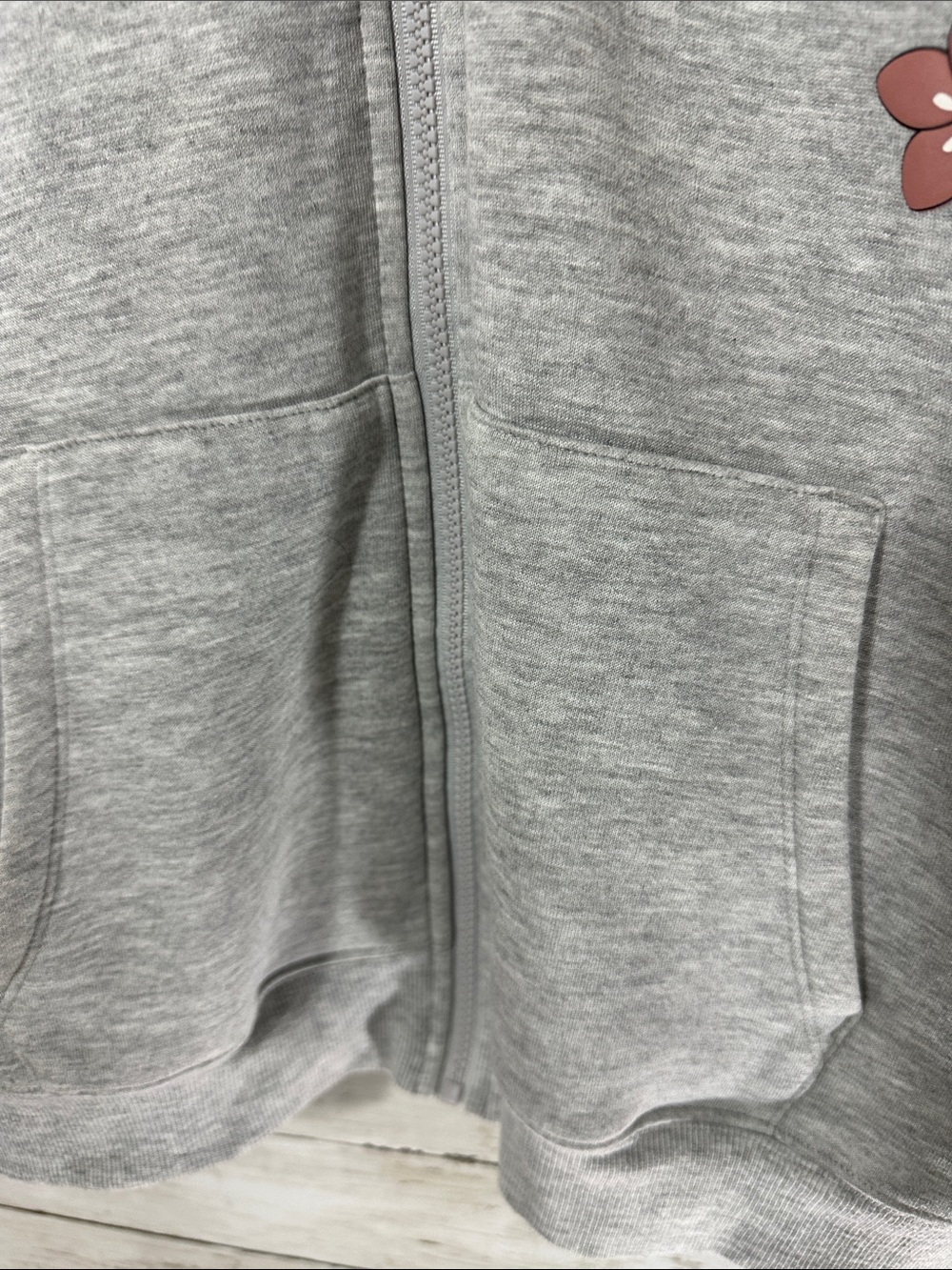 Disney Lilo & Stitch "Surf's Up Hawaii" Full Zip Graphic Hoodie Gray Large 12-14 - Picture 5 of 16